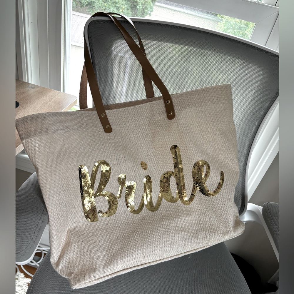 Gold Sequin Bride Bag